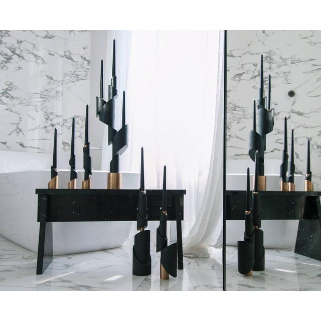 Ashes to Ashes B6 Bronze Candleholder by William Guillon For Sale - Image 9 of 18