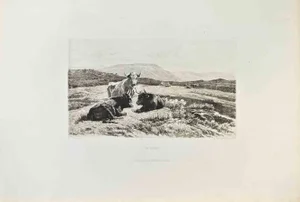 Otto Weber, En Écosse, Etching, 1870s