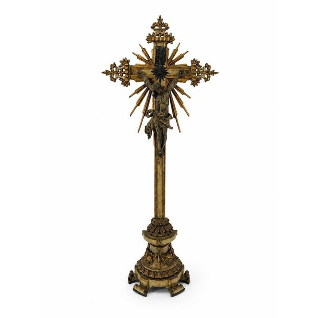 Sacred Art Crucifix, 1800s For Sale - Image 6 of 6