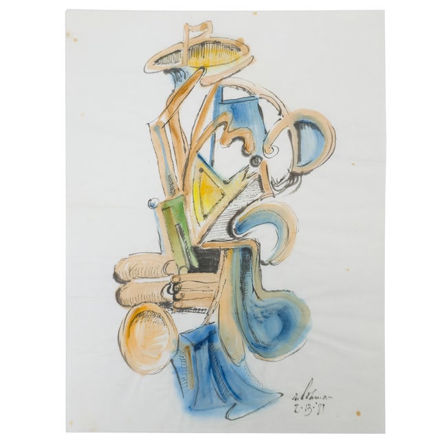 Abstract Musician* Robert Lohman, c. 1981 Robert Lohman’s Abstract Musician, presents the figure not as a stable...
