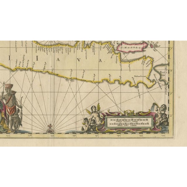 Antique Dutch East Indies Sea Chart, 1700 For Sale - Image 5 of 11
