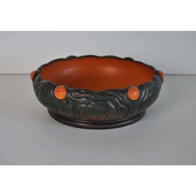 Danish Art Nouveau Hand-Crafted Decorated Dish by P. Ipsens Enke, 1890s For Sale - Image 3 of 8
