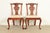 A gorgeous pair of Georgian or Chippendale style side chairs or dining chairs In the manner of Baker Furniture USA, Circa...