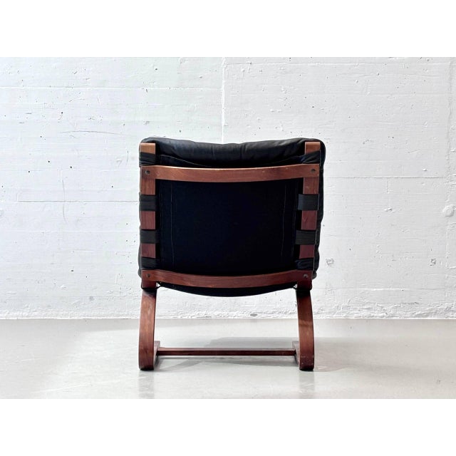 Wood Kengu Lounge Chair by Elsa & Nordahl Solheim for Rybo, 1970s For Sale - Image 7 of 16