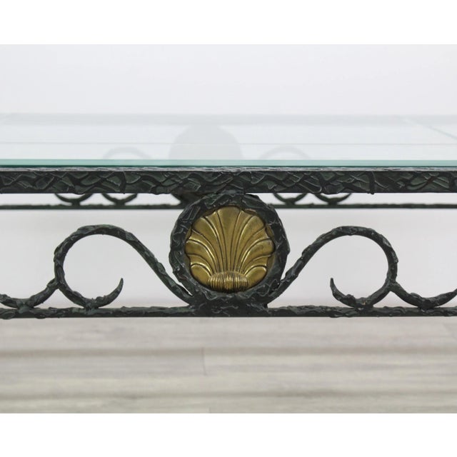 Mid Century Brass & Metal Coffee Table For Sale In Miami - Image 6 of 12