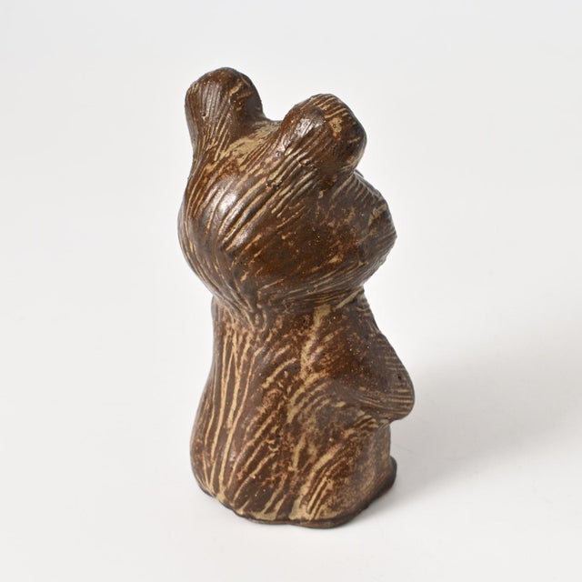Ceramic Danish Stoneware Bear Figurine from Rath, 1980s For Sale - Image 7 of 9