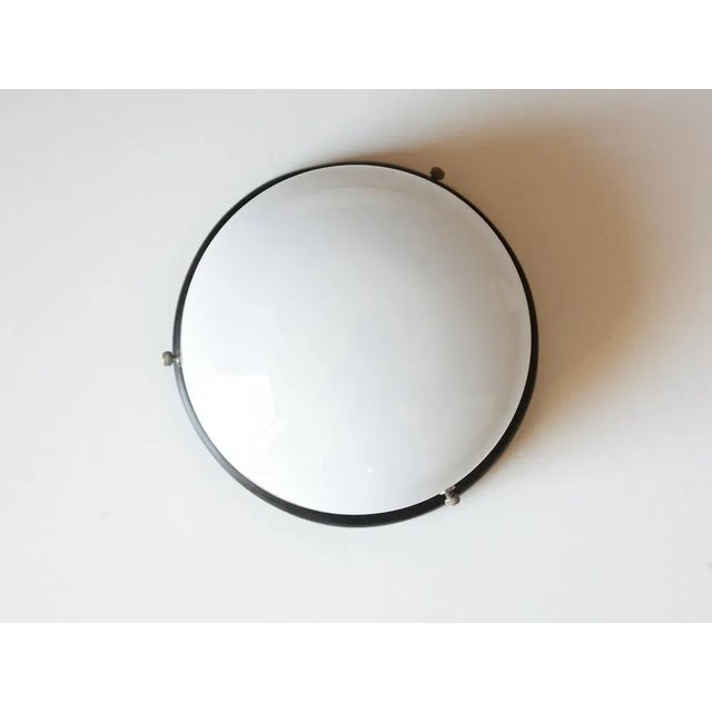 Nickel coating to white brass, original opaline glass shade without damage, restored walnut base, several coats of hard...