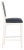 2020s Square Back Barstool in Navy & Creme - a Pair For Sale - Image 5 of 10
