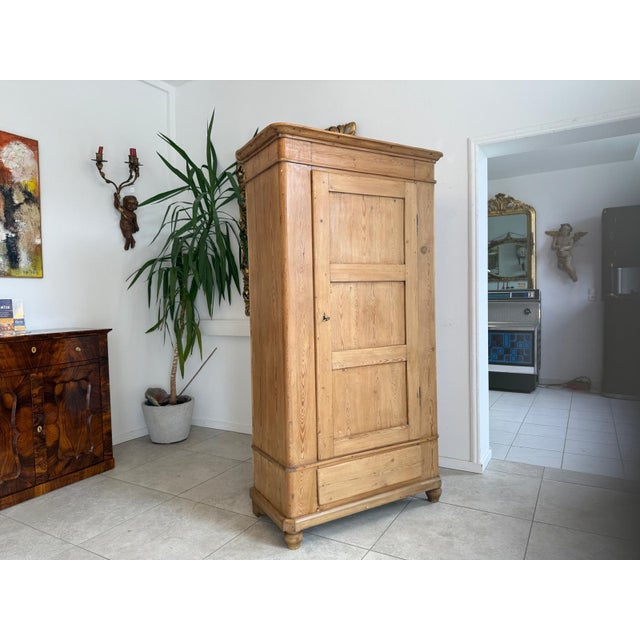 Rustic Farmhouse Wardrobe in Wood For Sale - Image 5 of 10