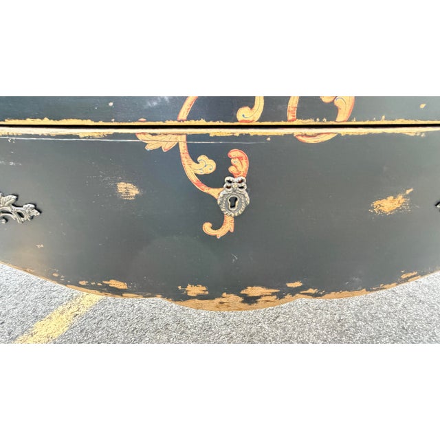 Lillian August Napolean Distressed Chest of Drawers 1990's For Sale - Image 10 of 11
