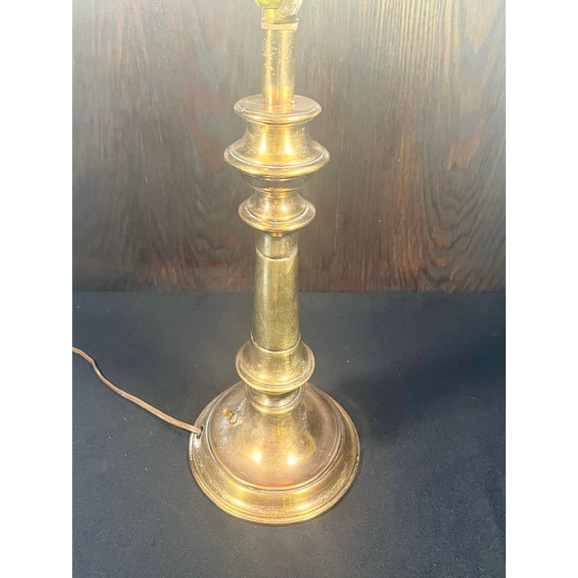 Vintage Brass Table Lamp Stiffel For Sale In Los Angeles - Image 6 of 11