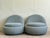 Wood Vintage Boho Contemporary Boucle Swivel Chairs - A Pair For Sale - Image 7 of 9