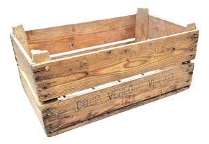 Vintage Dutch Wooden Fruit Basket, 1970s