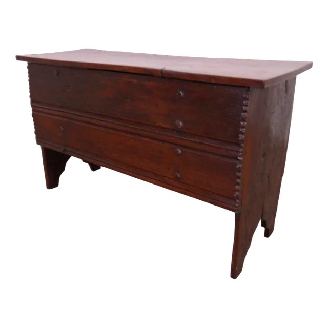 Small Antique Oak Chest For Sale
