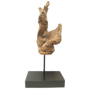 Mediterranean Driftwood Sculpture with Stand For Sale