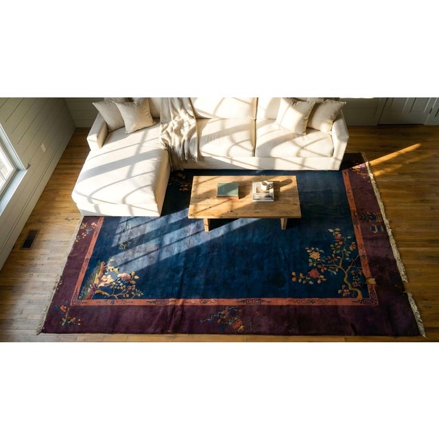 1920s Chinese Art Deco Carpet ( 9'10" x 13'6" - 300 x 412 ) For Sale - Image 14 of 14