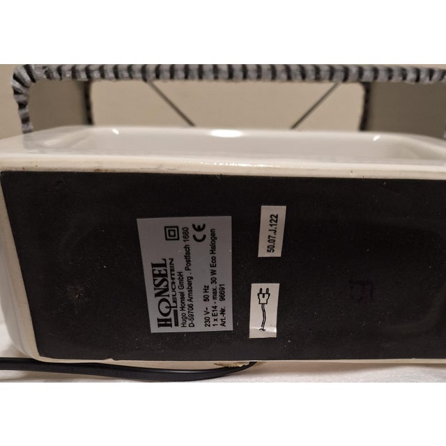 Textile Vintage Table Lamp by Honsel, 2005 For Sale - Image 7 of 8