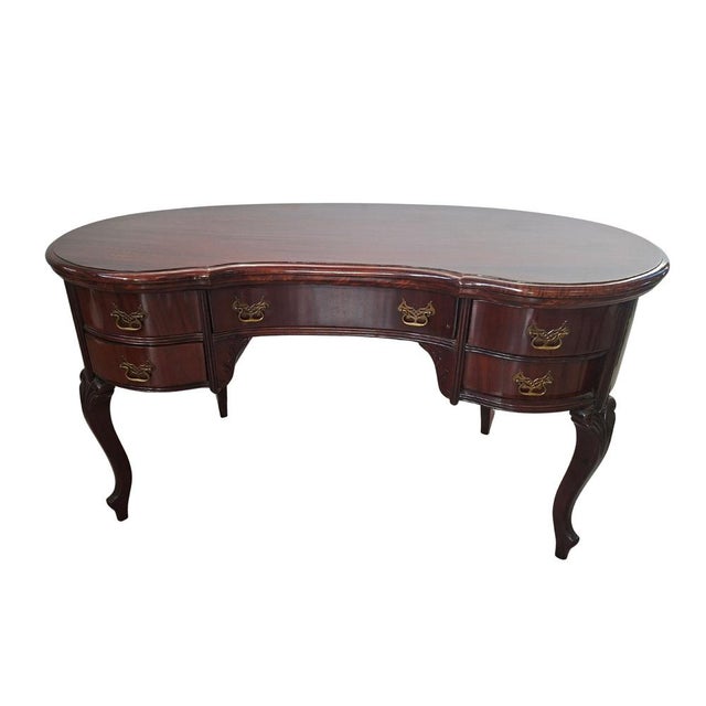 Bean-Shaped Desk and Tub Chair, 1960s, Set of 2 For Sale - Image 12 of 13