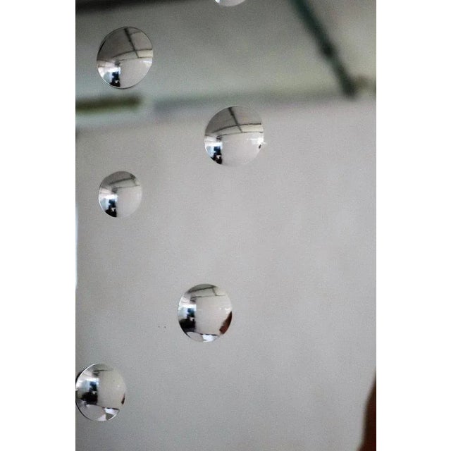 Cristal Art Round Wall Mirror, Italy, 1970s For Sale - Image 4 of 9