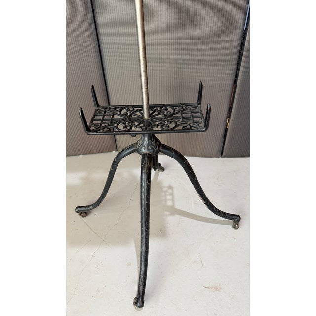 19th Century Victorian Book/Music Stand, in Oak and Iron For Sale - Image 4 of 7