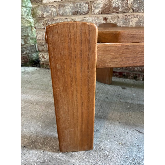 1960s Brutalist Wooden Side Table, Netherlands For Sale - Image 14 of 18