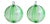 Christmas Bubbles in Murano Glass by Mariana Iskra, Set of 2 For Sale