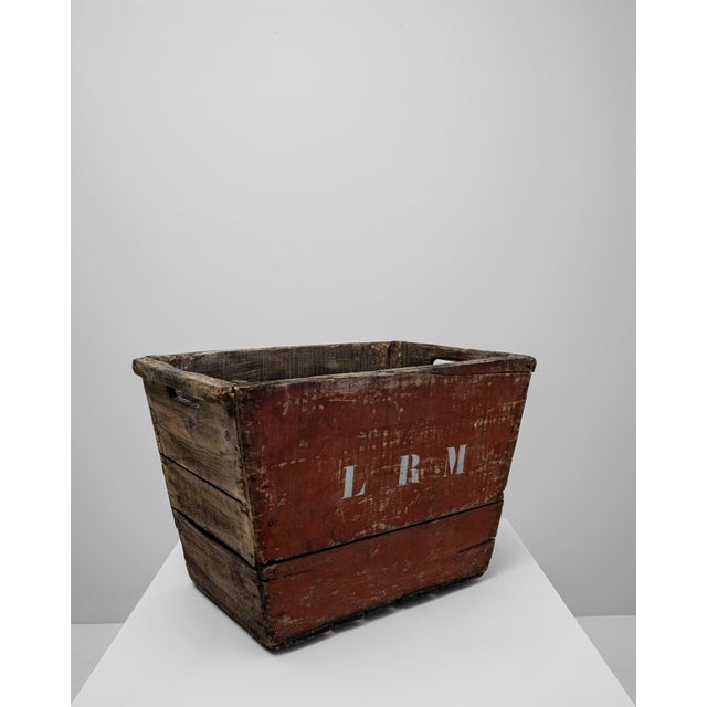 Rustic 20th Century French Wooden Grape Crate For Sale - Image 3 of 18
