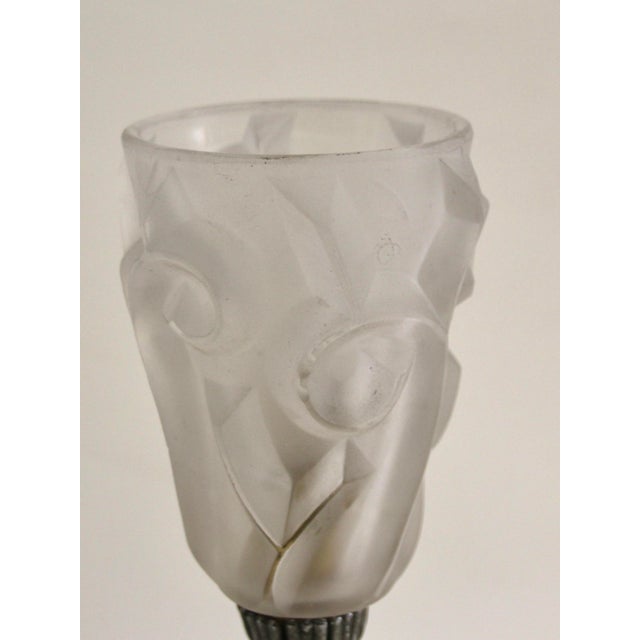 Art Deco Table Lamp by David Gueron for Verrerie d'Art Degué, France, 1920s For Sale - Image 7 of 9