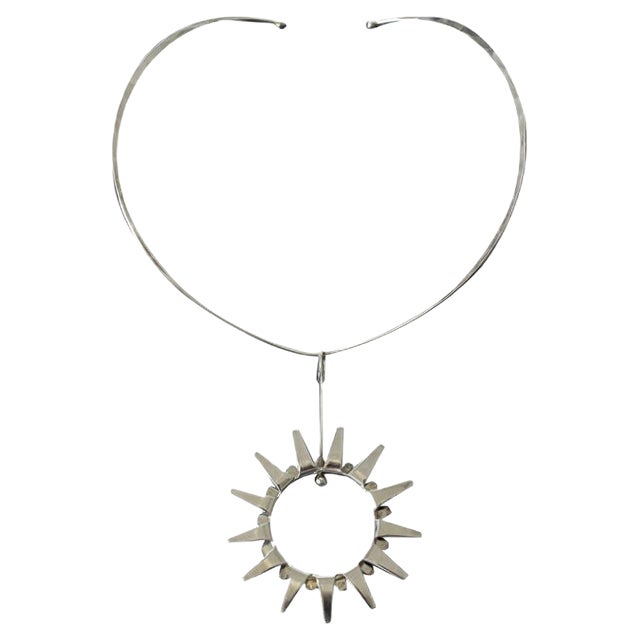 Silver Collier by Tone Vigeland For Sale