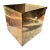 Extra Large Solid Brass Square Jardinière / Planter With Ring Handles, 14", Mid-20th Century, Made inHong Kong For Sale
