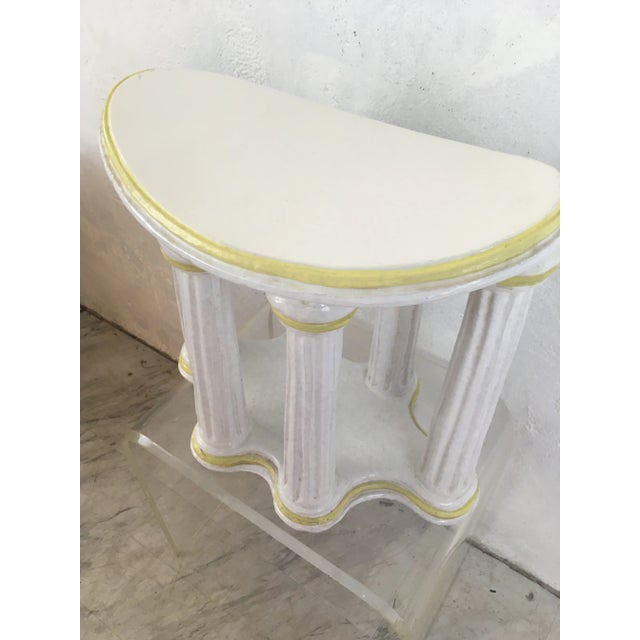 Roman Colomns Style Garden Seat For Sale In Charleston - Image 6 of 10