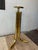 Postmodern Postmodern Polished Brass Pedestal Plant Stand, Sculptural Modernist Form For Sale - Image 3 of 8
