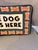 The Dog Sits Here Needlepoint Pillow For Sale In Chicago - Image 6 of 7