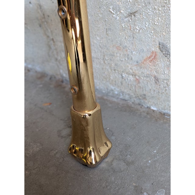 Late 20th Century Art Nouveau King Brass Bed Frame by Elliott's Designs For Sale - Image 15 of 18