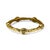 Modern Textured 14k Gold Ring With 0.15 TCW Dazzling Diamonds, Size 6.5 For Sale - Image 3 of 7