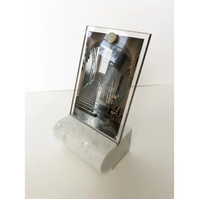 White Contemporary French Marble Photo Frame For Sale - Image 8 of 8