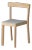 Galta Natural Oak and Grey Fabric Chair by SCMP Design Office for Kann Design For Sale