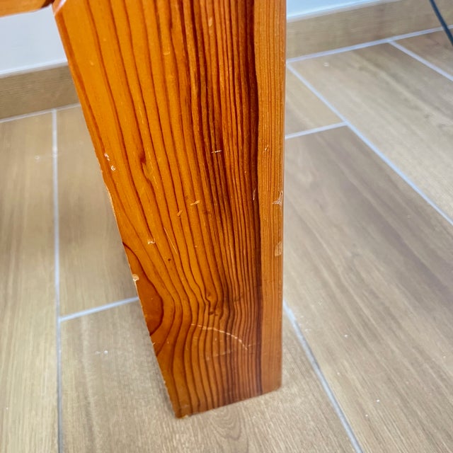 Coffee Table in Pine with Smoked Glass Top, 1970s For Sale - Image 17 of 18