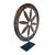 Late 19th Century Wrought Iron Wagon Wheel Sculpture on Stand, Indonesia, 19th Century For Sale - Image 5 of 17