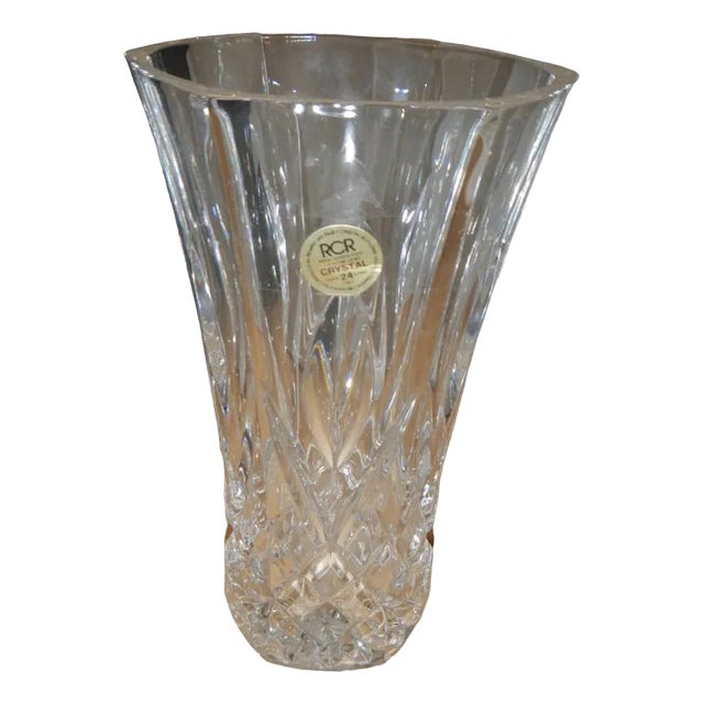 RCB Crystal Vase, 1980s For Sale