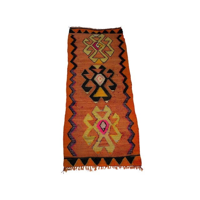 Small Anatolian Turkish Kilim Rug For Sale - Image 8 of 11