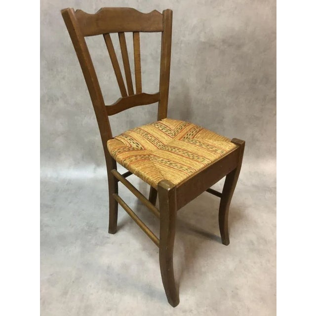Wood Antique Beech Side Chairs, 1900s, Set of 4 For Sale - Image 7 of 15