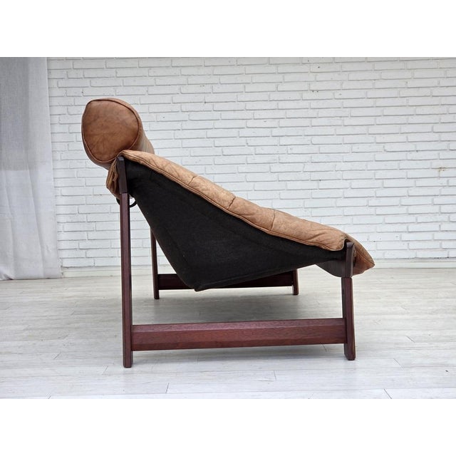 Brown Vintage Norwegian Sofa by Jan Erik Lindgren for Ekornes, 1970s For Sale - Image 8 of 18