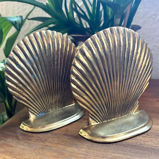 Vintage solid brass bookend pair with original label. By Andrea Sadek, circa 1980s. I ship quickly and conscientiously....