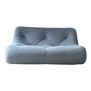 Kali Blue 2-Seater Sofa by Michel Ducaroy for Ligne Roset, 1980 For Sale