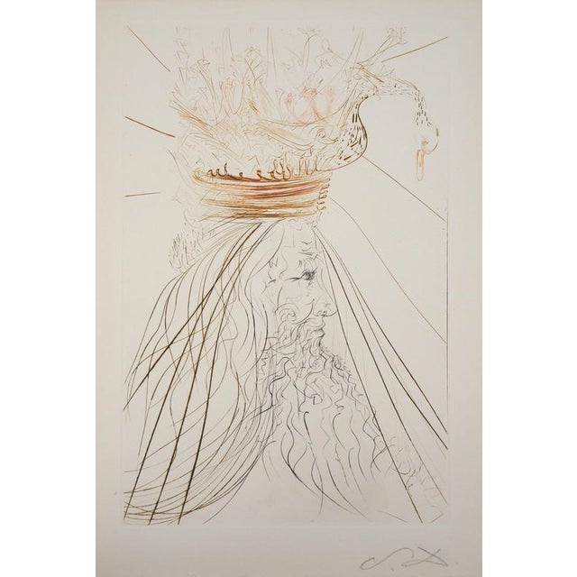 Salvador Dali, The Surrealist King, 1970, Original Signed Etching For Sale - Image 8 of 8