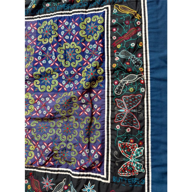 Hmong Hill Tribe Refugee Story Cloth, 1975. For Sale - Image 9 of 12