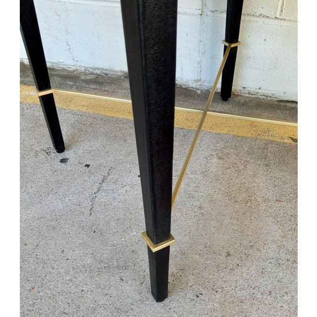Modern Currey & Co. Modern Black Verona End Table For Sale - Image 3 of 4