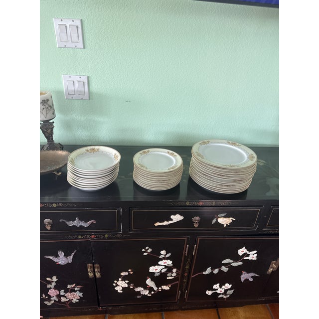 Mid 20th Century Meito Japanese Vintage Hand-Painted China - 33pcs For Sale - Image 14 of 18