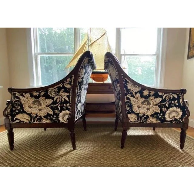 Custom Upholstered Chairs, a Pair For Sale In New York - Image 6 of 12